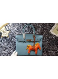 Hermes Birkin 30CM tote bags litchi leather H30 light blue JH01723Kt71