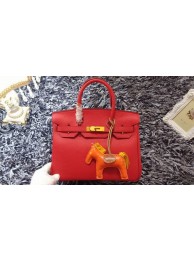 Hermes Birkin 30CM tote bags litchi leather H30 red JH01727VO77