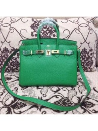 Hermes Birkin H25 litchi grain green JH01778gC81