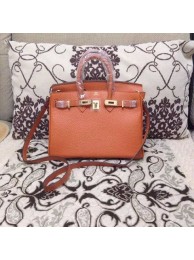 Hermes Birkin H25 litchi grain orange JH01783Lg61