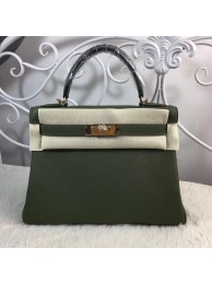 Hermes Birkin Tote Bag Original Togo Leather BK35 Deark Green JH01417nV16