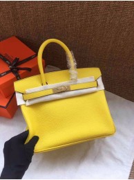 Hermes Birkin Tote Bag Original Togo Leather BK35 yellow JH01515bR82