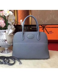 Hermes Bolide Original Togo leather Tote Bag HB31 sky blue JH01576Js15