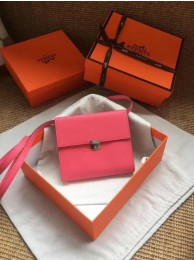 Hermes Clutch Epsom calfskin H0589 rose JH01454Ac56