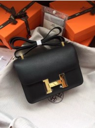 Hermes Constance Bag Epsom calfskin H0713 black JH01508MB38