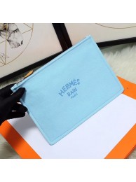 Hermes Cosmetic Bag H3700 Sky Blue JH01298sc42