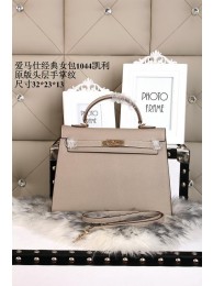 Hermes epsom leather kelly Tote Bag 1044 gray JH01867iZ32