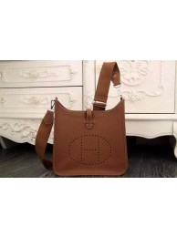 Hermes Evelyne 28cm Messenger Bag Original Leather H1188 Wheat JH01400YR22
