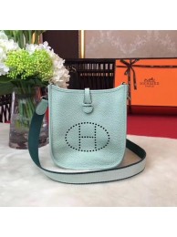 Hermes Evelyne original togo leather mini Shoulder Bag H1187 Light green JH01562Ks55