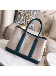 Hermes Garden Party 36cm Tote Bags Original Leather H3698 Blue JH01312ck22