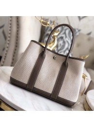 Hermes Garden Party 36cm Tote Bags Original Leather H3698 Grey JH01313gK59