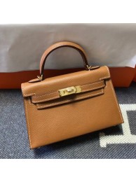 Hermes Kelly 20cm Tote Bag Original Epsom Leather KL20 Camel JH01533FA31