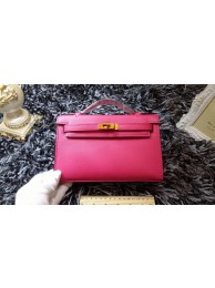 Hermes Kelly 22cm mini tote bag calf leather K011 rose JH01690QV85