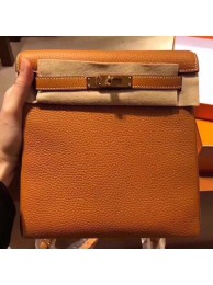 Hermes Kelly Ado Backpack H2398 Orange JH01349fj51