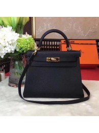 Hermes Kelly KY32 Tote Bag togo original Leather black Gold hardware JH01643de78