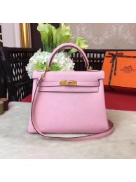 Hermes Kelly KY32 Tote Bag togo original Leather pink Gold hardware JH01644OG45