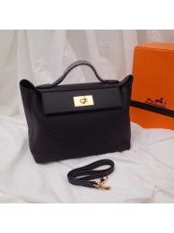 Hermes Kelly togo Leather Tote Bag H2424 black JH01263bM53