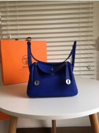 Hermes Lindy togo Original Leather Shoulder Bag 5086 blue JH01606ta99