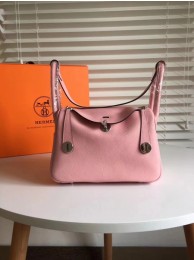 Hermes Lindy togo Original Leather Shoulder Bag 5086 Pink JH01610dt49