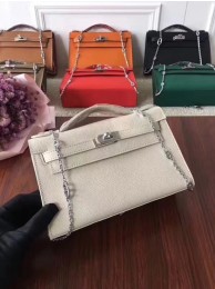 Hermes Mini Kelly Tote Bag Epsom leather 1707 cream JH01539DW98