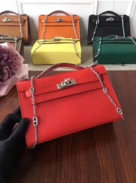 Hermes Mini Kelly Tote Bag Epsom Leather 1707 red JH01544Pu45