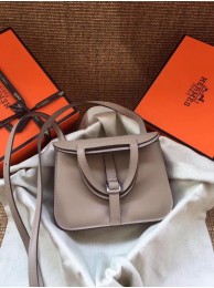 Hermes Original Halzan mini bag H069523 grey JH01423Gh26