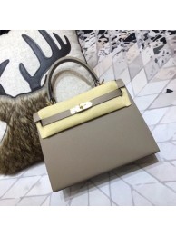 Hermes original Kelly Epsom Leather KL32 grey JH01379qO84