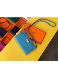 Hermes Original kelly espom leather to go woc Bag H4087 blue JH01218vV16