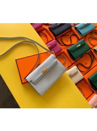 Hermes Original kelly espom leather to go woc Bag H4087 light blue JH01211KG16