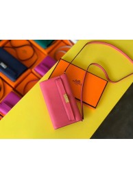 Hermes Original kelly espom leather to go woc Bag H4087 rose JH01214xA12