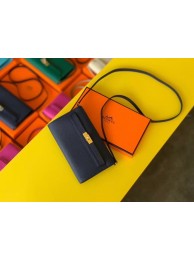 Hermes Original kelly espom leather to go woc Bag H4087 royal blue JH01222jW13
