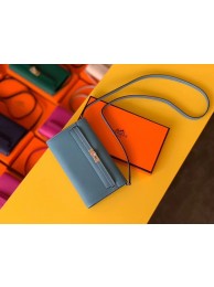 Hermes Original kelly espom leather to go woc Bag H4087 sky blue JH01216rC81