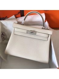 Hermes original Togo leather kelly bag KL320 cream JH01398Dy68