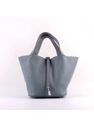 Hermes Picotin 22cm Bags togo Leather 8616 gray-blue JH01850MM62