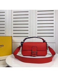 High Imitation Fendi BAGUETTE leather bag F2466 red JH08505mt35