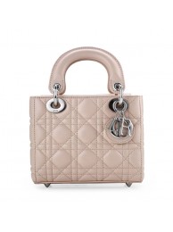 High Quality 2014 Dior Original leather 44552 light apricot silver chain JH07690WY31