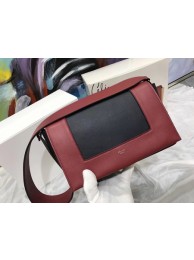 High Quality Celine frame Bag Original Calf Leather 5756 red.black JH06110GY92