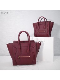 High Quality Fake CELINE MICRO LUGGAGE HANDBAG IN LAMINATED LAMBSKIN 167793-21 JH05881nD19