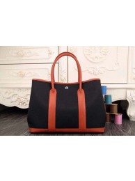 High Quality Hermes Garden Party waterproof fabric 6080 black&orange JH01764bo33