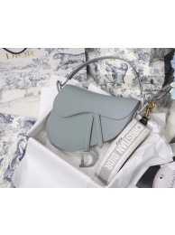 High Quality Imitation DIOR GRAY STONE SADDLE MATTE CALFSKIN BAG M0446I JH06979dt82