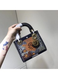 High Quality LADY DIOR embroidered cattle leather AD0168-4 JH07003Ao69