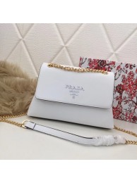 High Quality Prada Calf leather shoulder bag 82501 white JH05233Ao69