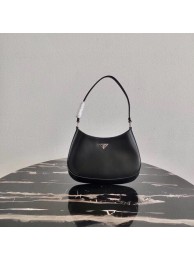 High Quality Prada Saffiano leather shoulder bag 2BC499 black JH04930GY92