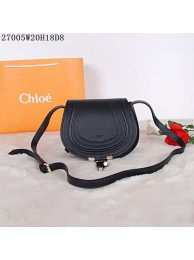 High Quality Replica Chloe mini shoulder bags calf leather 27005 black JH08964lk70