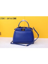 Imitation 1:1 2015 Fendi new model original sheepskin 520885 brilliant blue JH08801qd57