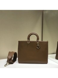Imitation 1:1 Dior SOFT CALFSKIN BAG C9255 Brown JH07031qd57