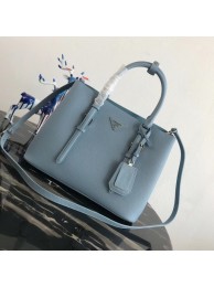 Imitation 1:1 Prada Saffiano original Leather Tote Bag BN2838 sky blue JH05261qd57
