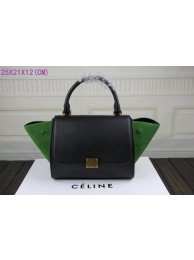 Imitation 2015 Celine classic nubuck leather with original leather 3345 black&green JH06553Sn26