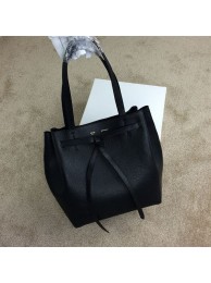 Imitation 2015 Celine new model litchi grain shopping bag 2208 black JH06426Jf44