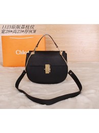 Imitation 2015 Chloe new models original litchi grain 1123 black JH08983ox12